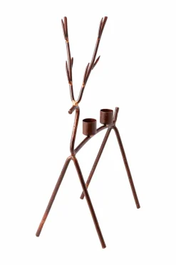 Discount Affari of Sweden Lysestage Oh Deer Rust/messing-farve