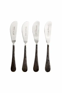 Discount Affari of Sweden Smørkniv Odin 4-pak Sort/sølv