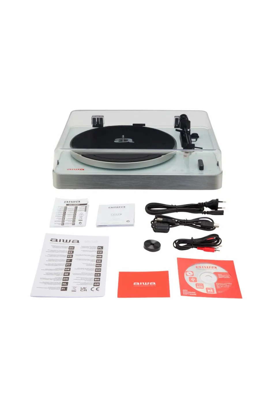 Aiwa Vinylpladespiller med bluetooth og usb No color