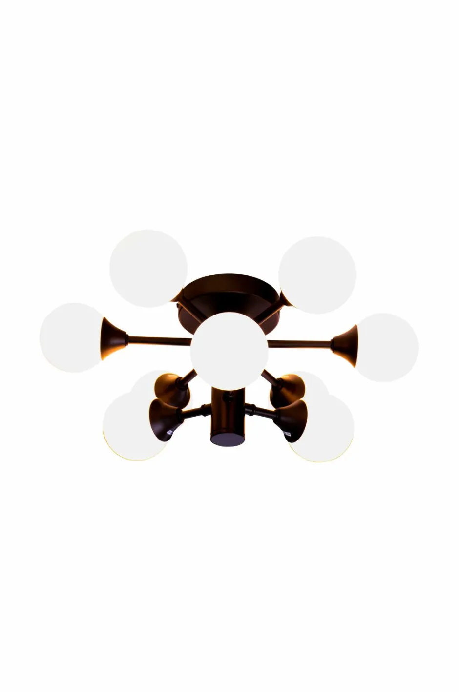 Aneta Lighting Badeværelseslampe Cosmos Black/Opal White