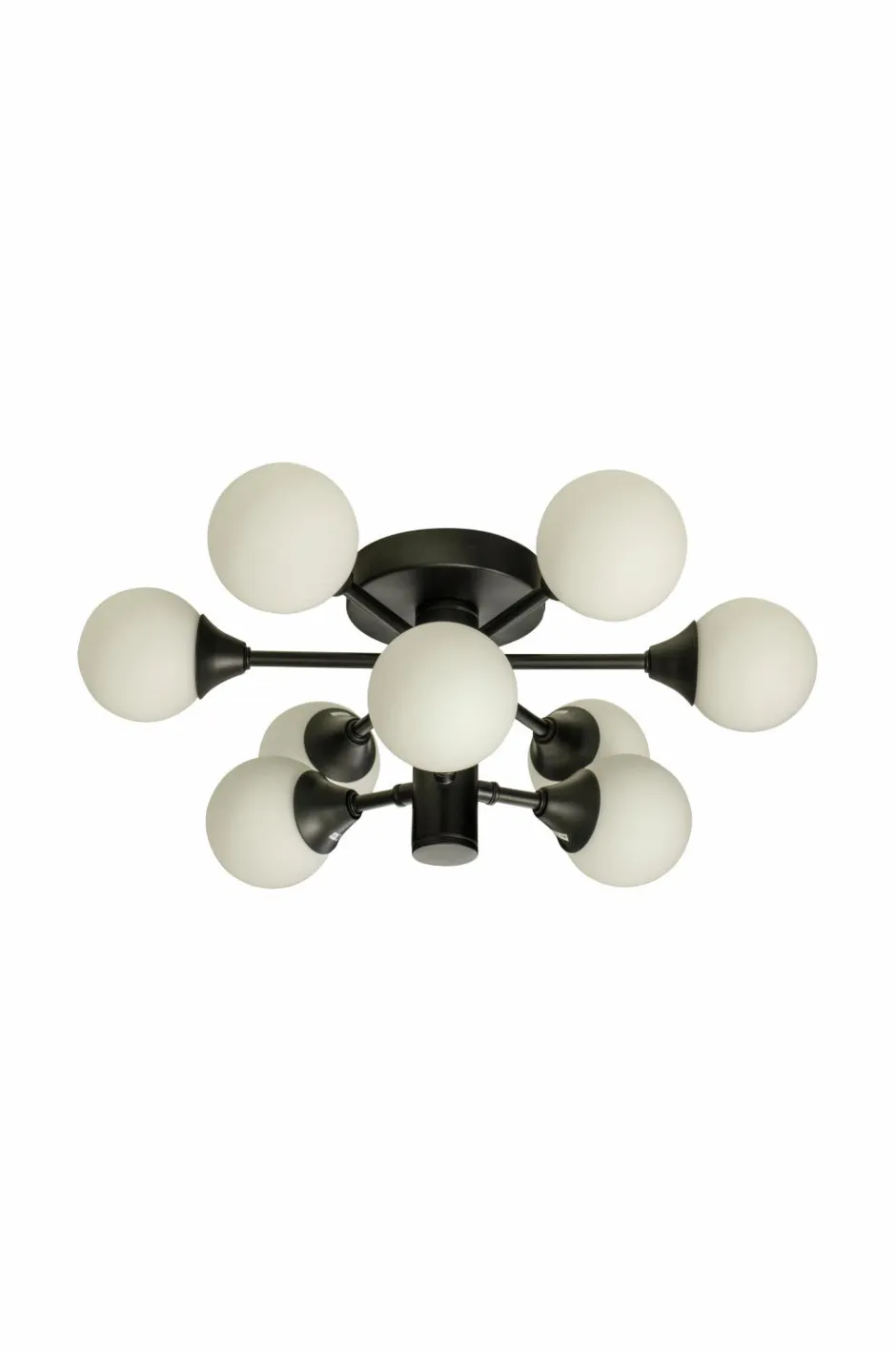 Aneta Lighting Badeværelseslampe Cosmos Black/Opal White