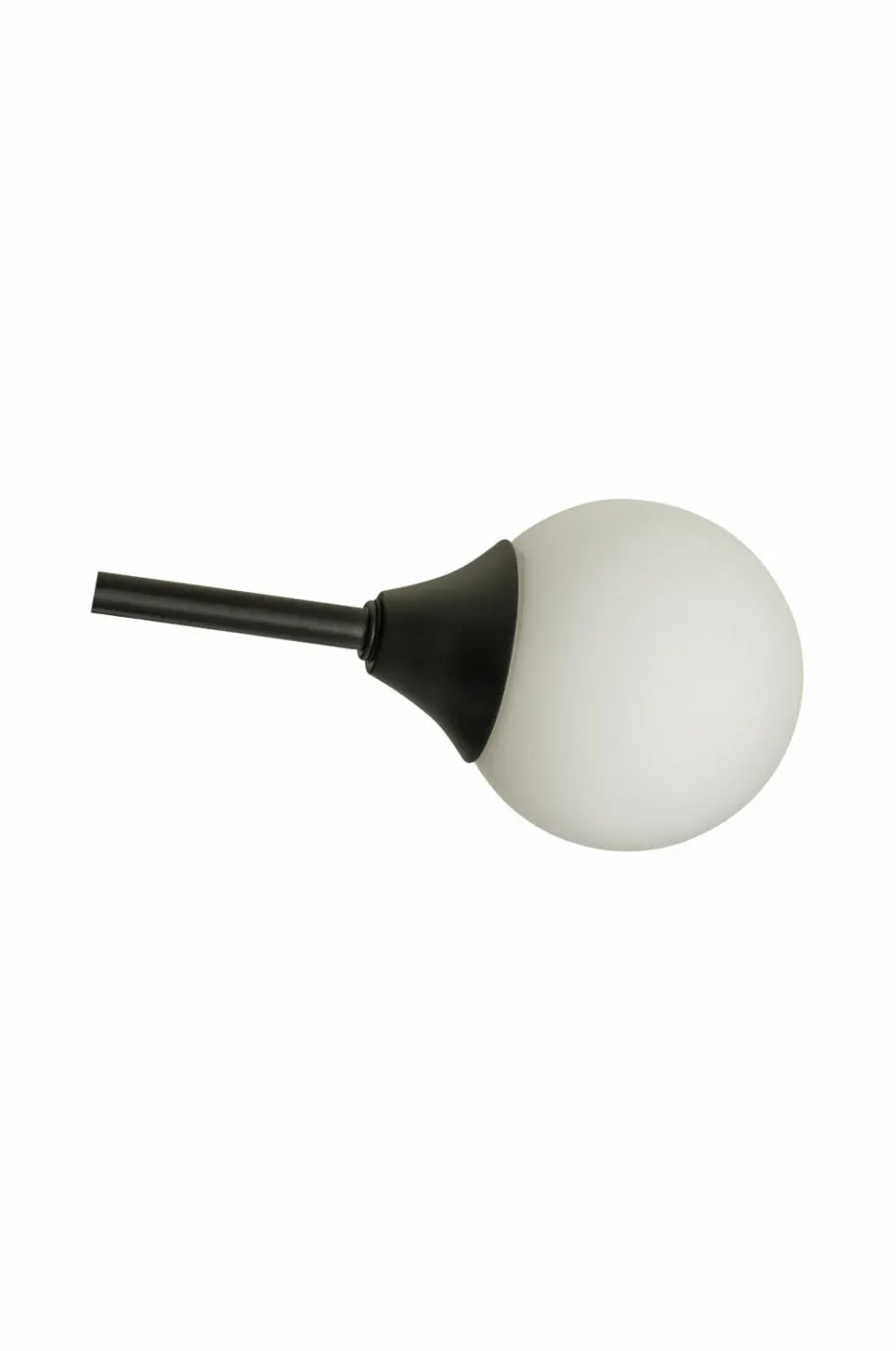 Aneta Lighting Badeværelseslampe Cosmos Black/Opal White