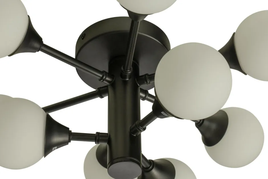 Aneta Lighting Badeværelseslampe Cosmos Black/Opal White
