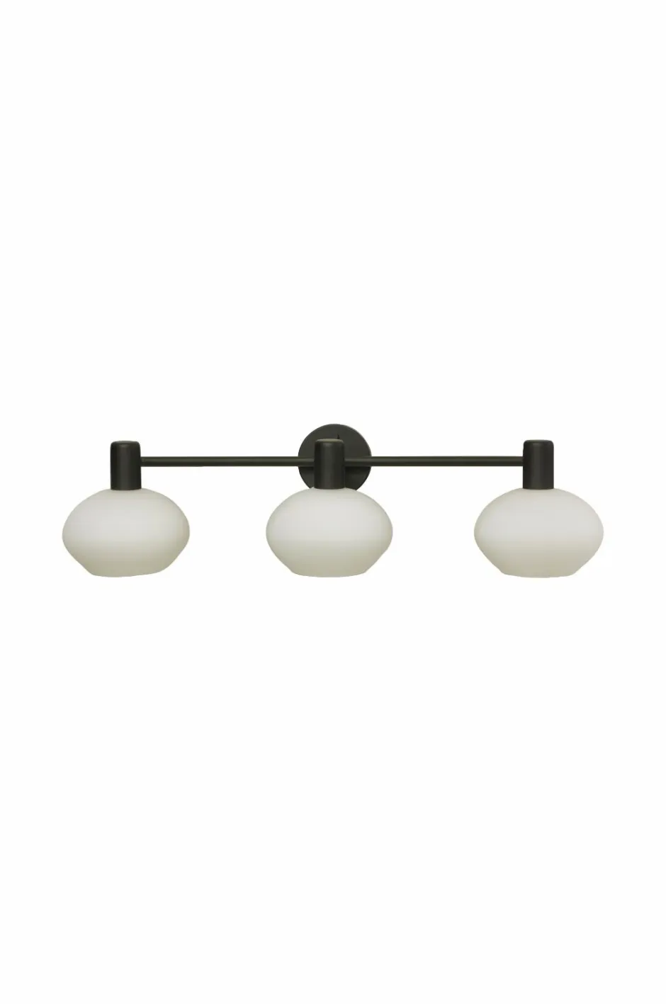 Best Aneta Lighting Badeværelseslampe Elba Sort/opal hvid