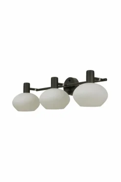 Best Aneta Lighting Badeværelseslampe Elba Sort/opal hvid