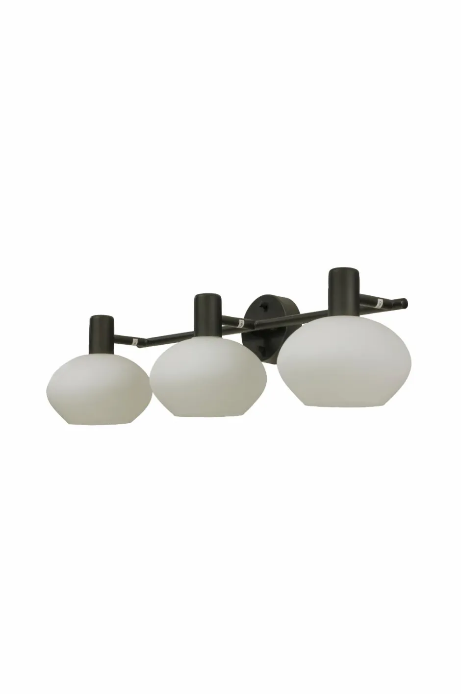 Best Aneta Lighting Badeværelseslampe Elba Sort/opal hvid