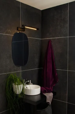 Sale Aneta Lighting Badeværelseslampe LED Lucca Sort