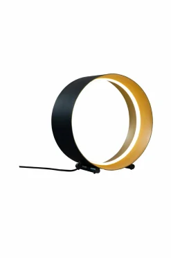 Best Aneta Lighting Bordlampe Hailey sort/guld