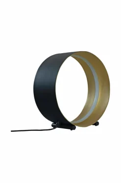 Best Aneta Lighting Bordlampe Hailey sort/guld