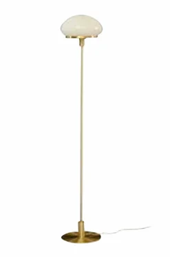 Sale Aneta Lighting Gulvlampe New August Mat messing/hvid