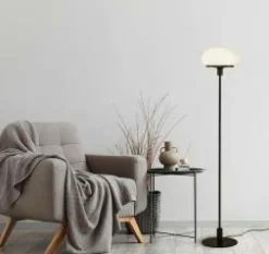 Aneta Lighting Gulvlampe New August Sort/hvid