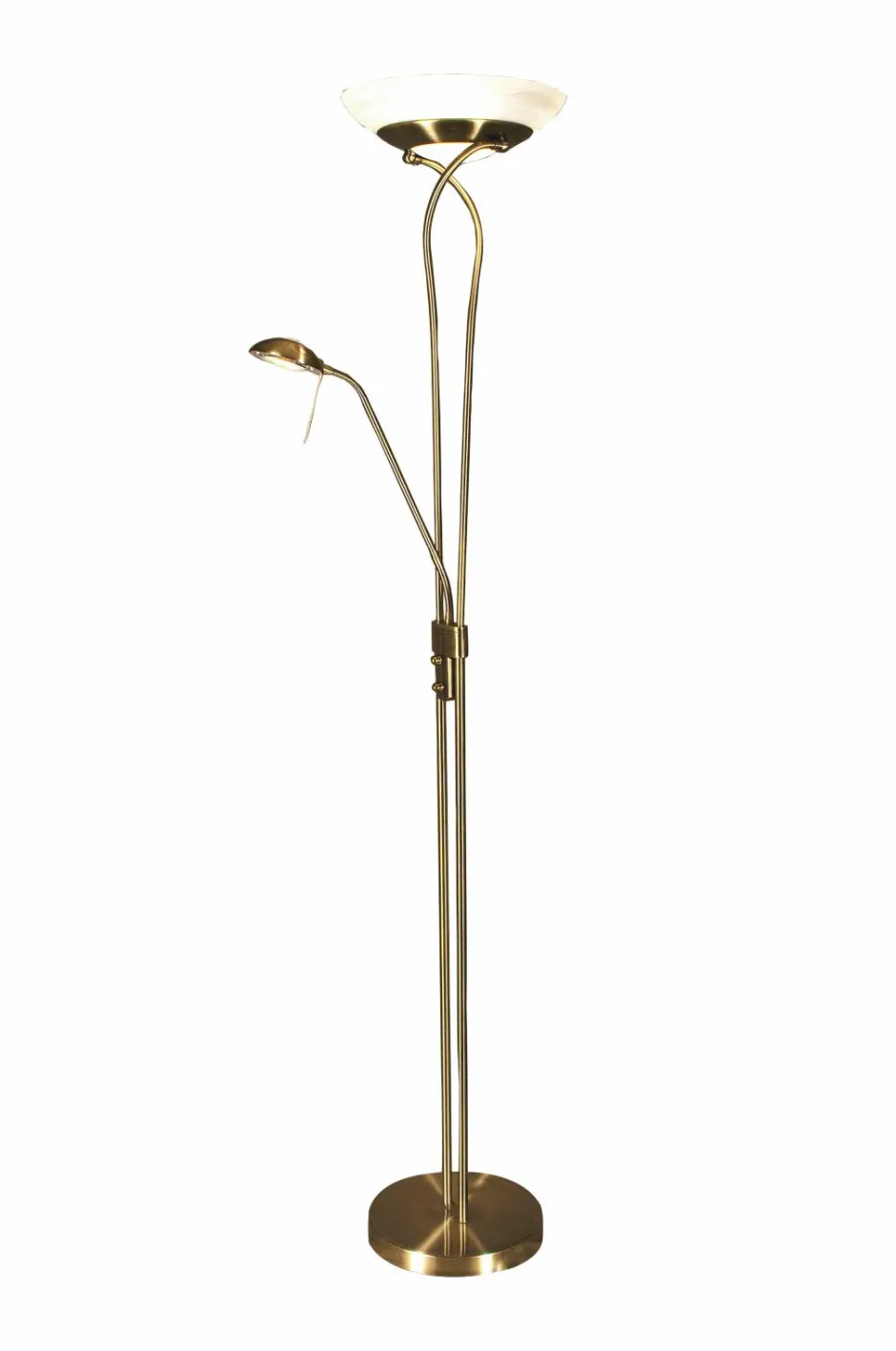 Best Aneta Lighting Gulvlampe LED CANNES Antique brass