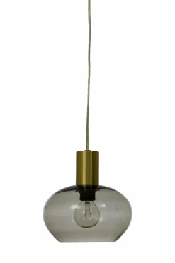 Outlet Aneta Lighting Pendel BELL Mat messing/røg