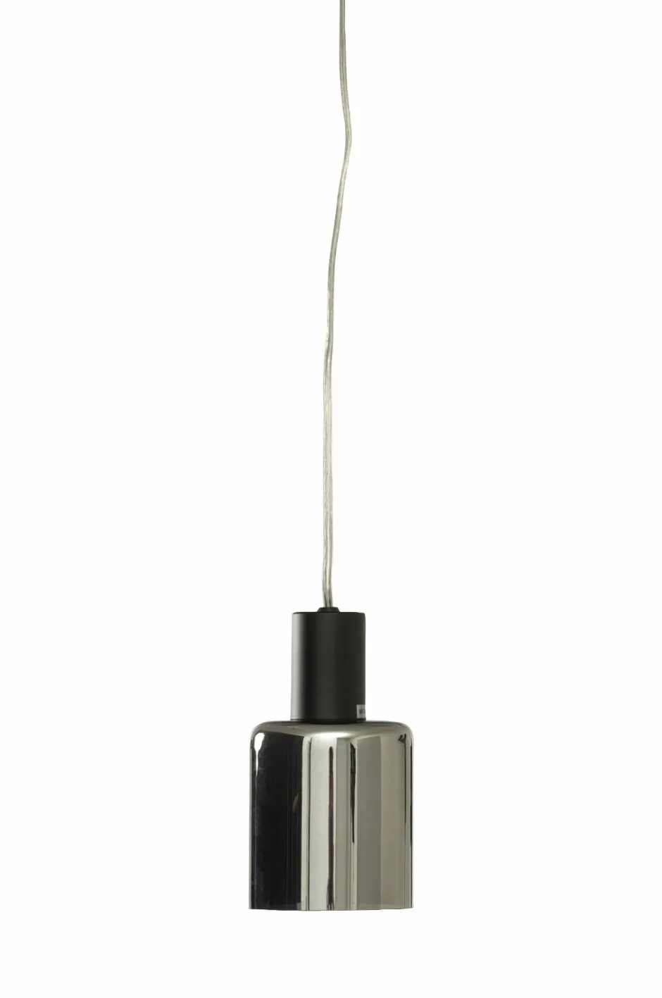 Best Aneta Lighting Pendel CYLINDER Sort/røggrå