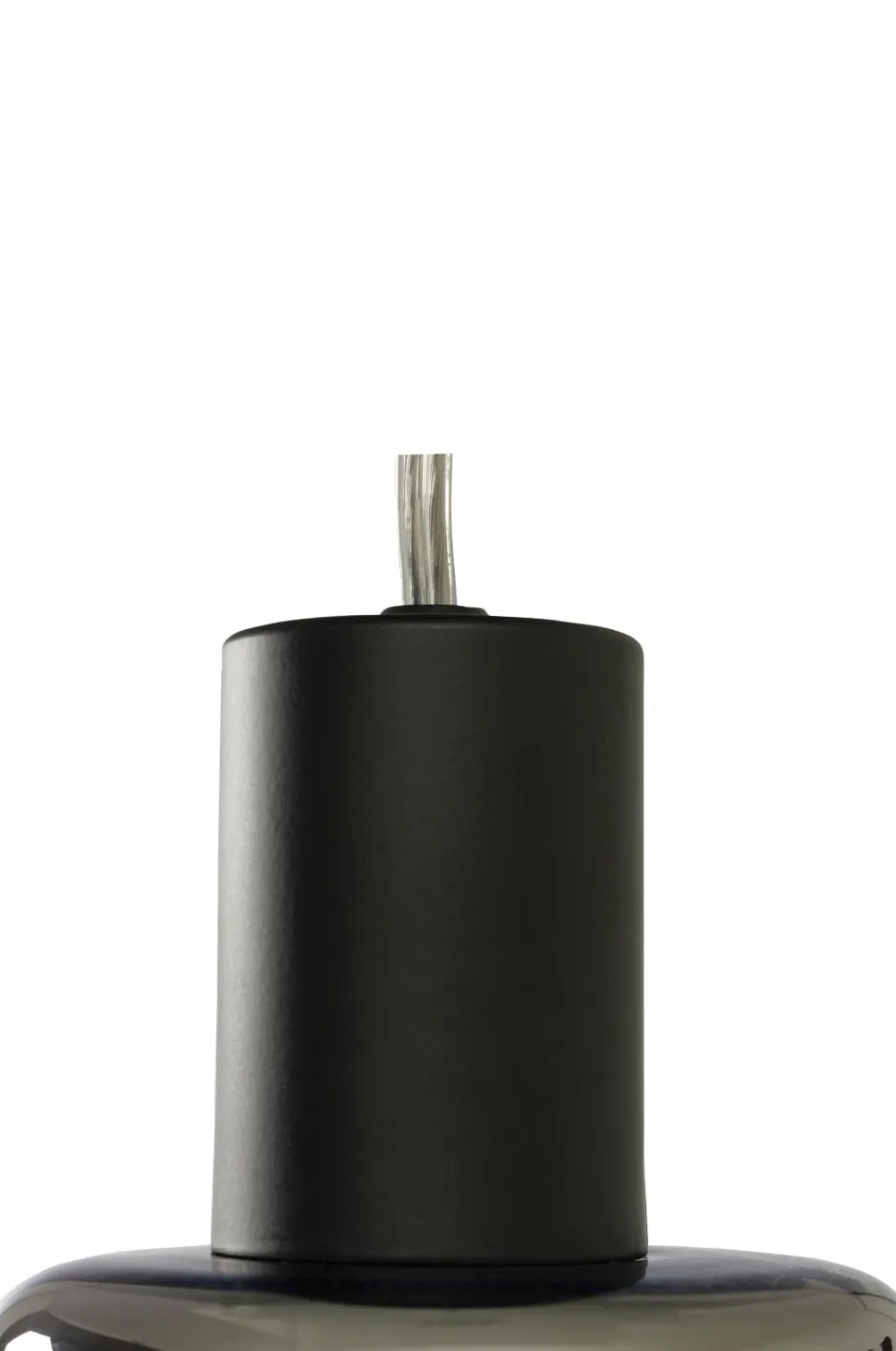 Best Aneta Lighting Pendel CYLINDER Sort/røggrå
