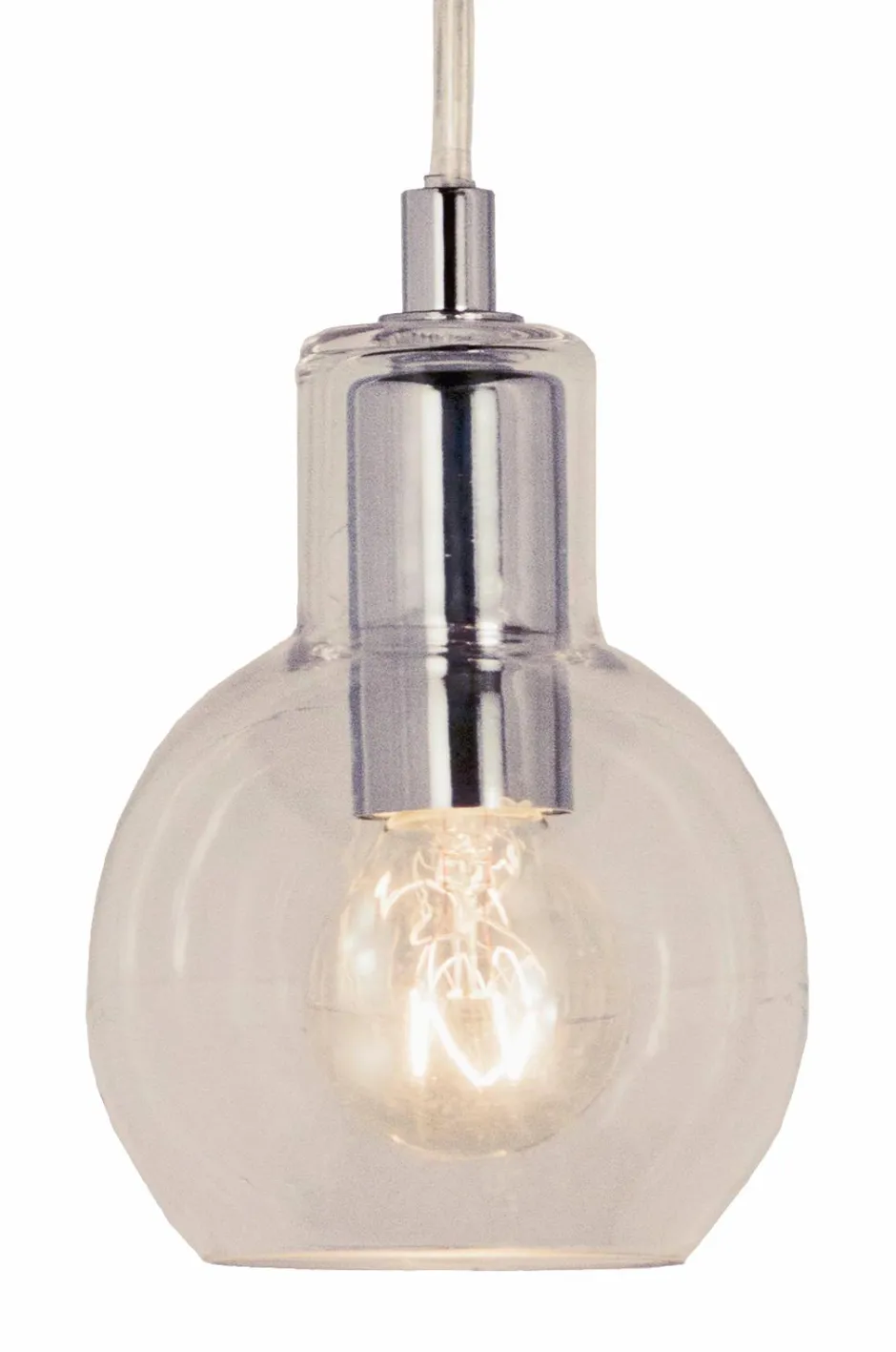 Discount Aneta Lighting Pendel Leah Krom/klart