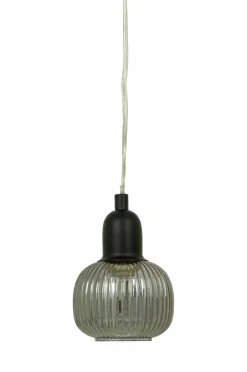 Aneta Lighting Pendel ELIN Sort/røggrå