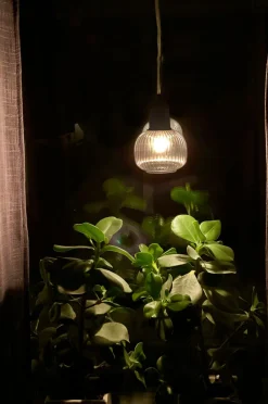 Aneta Lighting Pendel ELIN Sort/røggrå