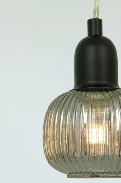 Aneta Lighting Pendel ELIN Sort/røggrå