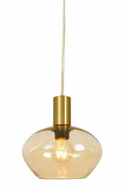 Sale Aneta Lighting Pendel BELL Mat messing/amber