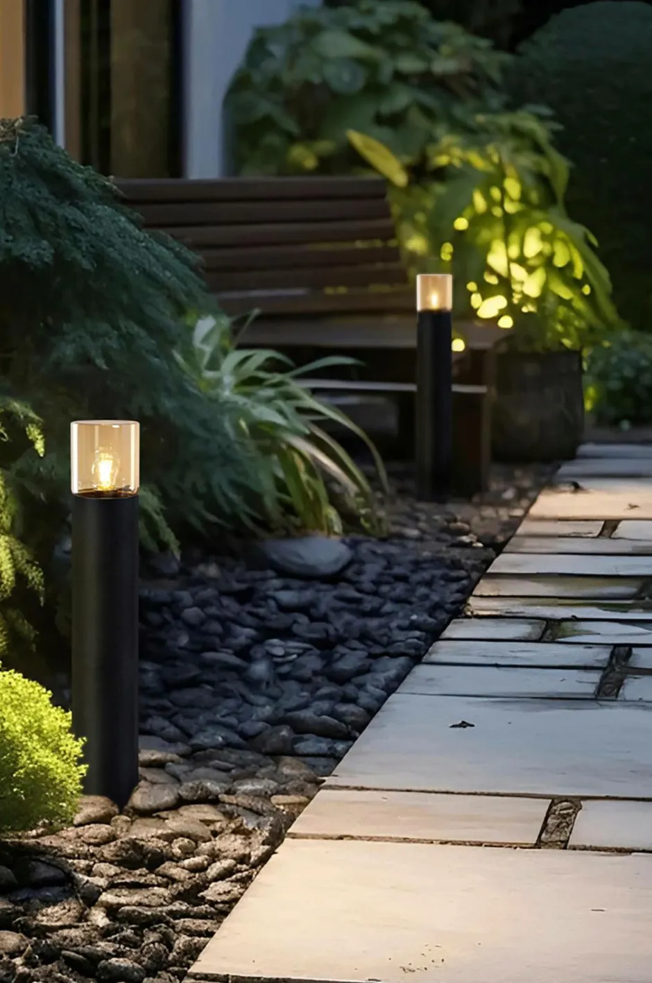 Aneta Lighting Pullertlampe Lysekil udendørs Sort/Amber