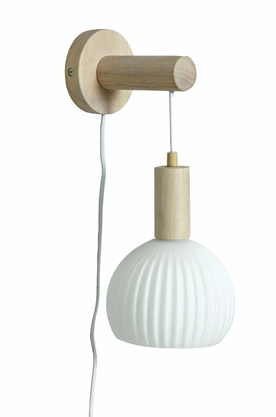 Best Aneta Lighting Væglampe Lapponia træ/hvid