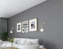 Best Aneta Lighting Væglampe Lapponia træ/hvid