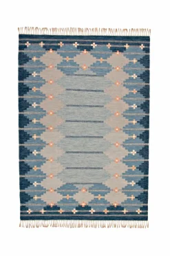 Bargi Uldtæppe Röllakan 250 x 350 cm Blå