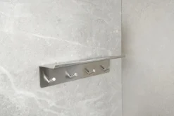 Best Beslag Design Base - krogskinne med hylde Børstet