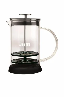 New Bialetti Mælkeskummer Mikro Klar - Sort - Sølv
