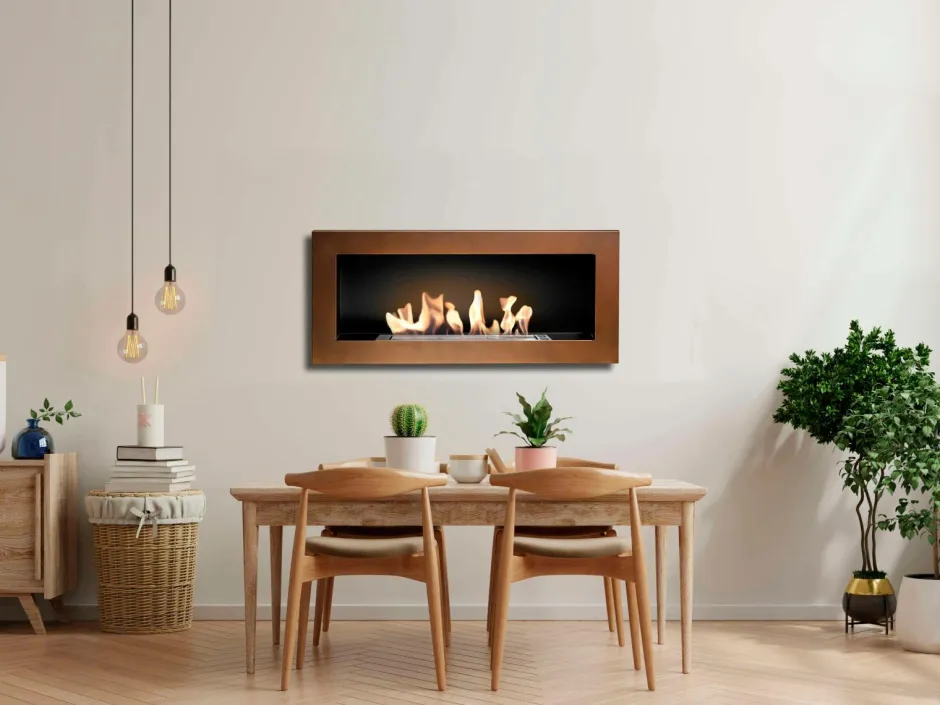 Biopejs Butikken Etanolkamin 90 cm Brun/kobber