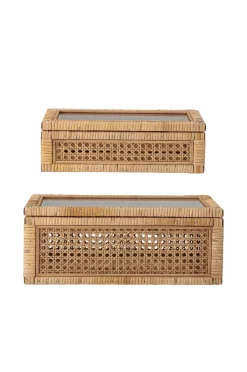 Discount Bloomingville Opbevaringsbokse Lally Box i rotting, 2 stk. Nature