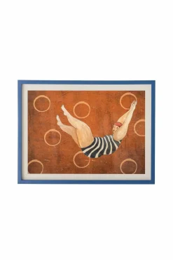 Discount Bloomingville Svela Illustration m/ramme Brun