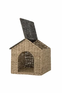 Clearance Bloomingville MINI Kurv med låg Fredie Natur