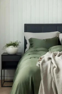Discount Borås Cotton Sengesæt Bliss Oliven