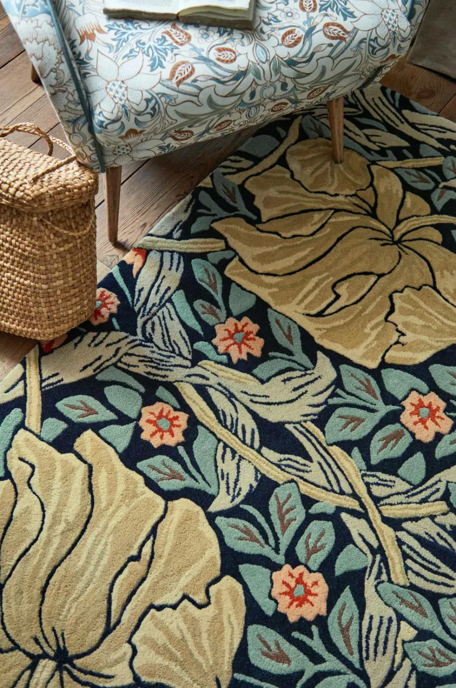 Best Brink & Campman Uldtæppe Pimpernel Indigo Multi