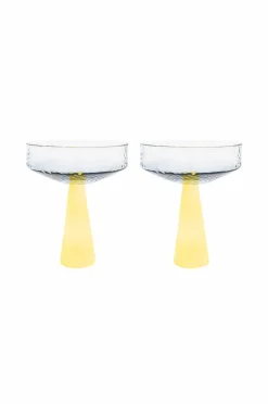 Sale Brut Homeware Coupe Claude 2-pack Yellow
