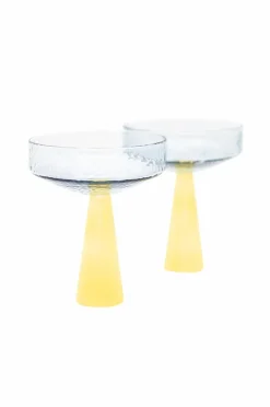 Sale Brut Homeware Coupe Claude 2-pack Yellow