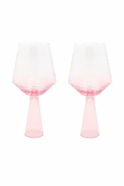 Outlet Brut Homeware Vinglas Claude 2-pak Lyserød