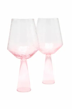 Outlet Brut Homeware Vinglas Claude 2-pak Lyserød