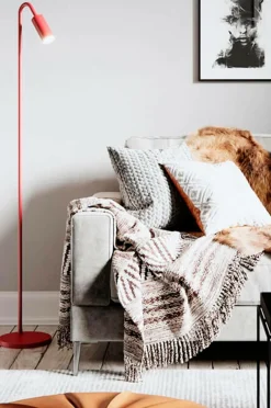 Outlet By Rydéns Gulvlampe Curve Højde 146 cm Rød