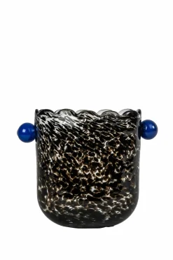 Outlet Byon Vase/vin køler Messy højde 26,5 cm Sort/blå