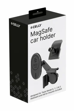 Best Celly MagSafe bilholder til Tesla Model X, Y, 3, S-skærm + instrumentbræt No color