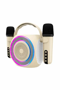 Clearance Celly Trådløs højttaler RGB + 2 trådløse Mikrofoner Partymic2 No color
