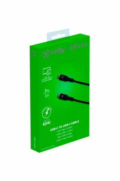 Clearance Celly USB-PD USB-C - USB-C Cable 60W 3 m