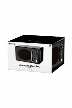 New Champion Nordic Mikrobølgeovn 20 liter 700W Retro Sort MW025
