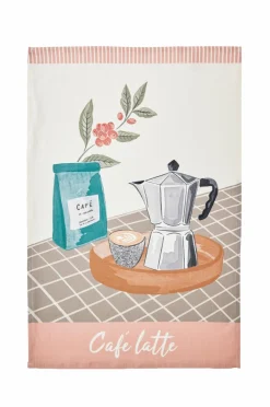 Clearance Coucke Køkkenhåndklæde Cafe Latte 50x76 Multi
