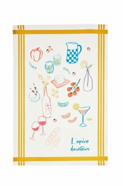Coucke Køkkenhåndklæde L'Apero Dinatoire 50x75 Multi