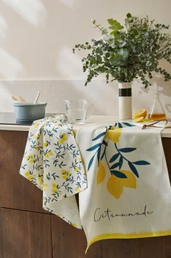 New Coucke Køkkenhåndklæde Citronnade 50x75 cm Gul