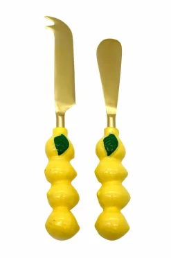 Clearance Culinary Concepts London Lemon Sæt med oste- og smørknive Gul